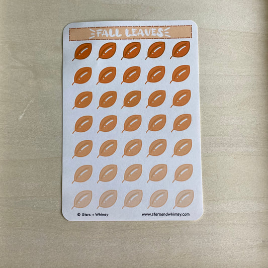 Fall Leaves Sticker Sheet