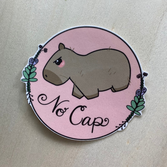 No Cap Sticker