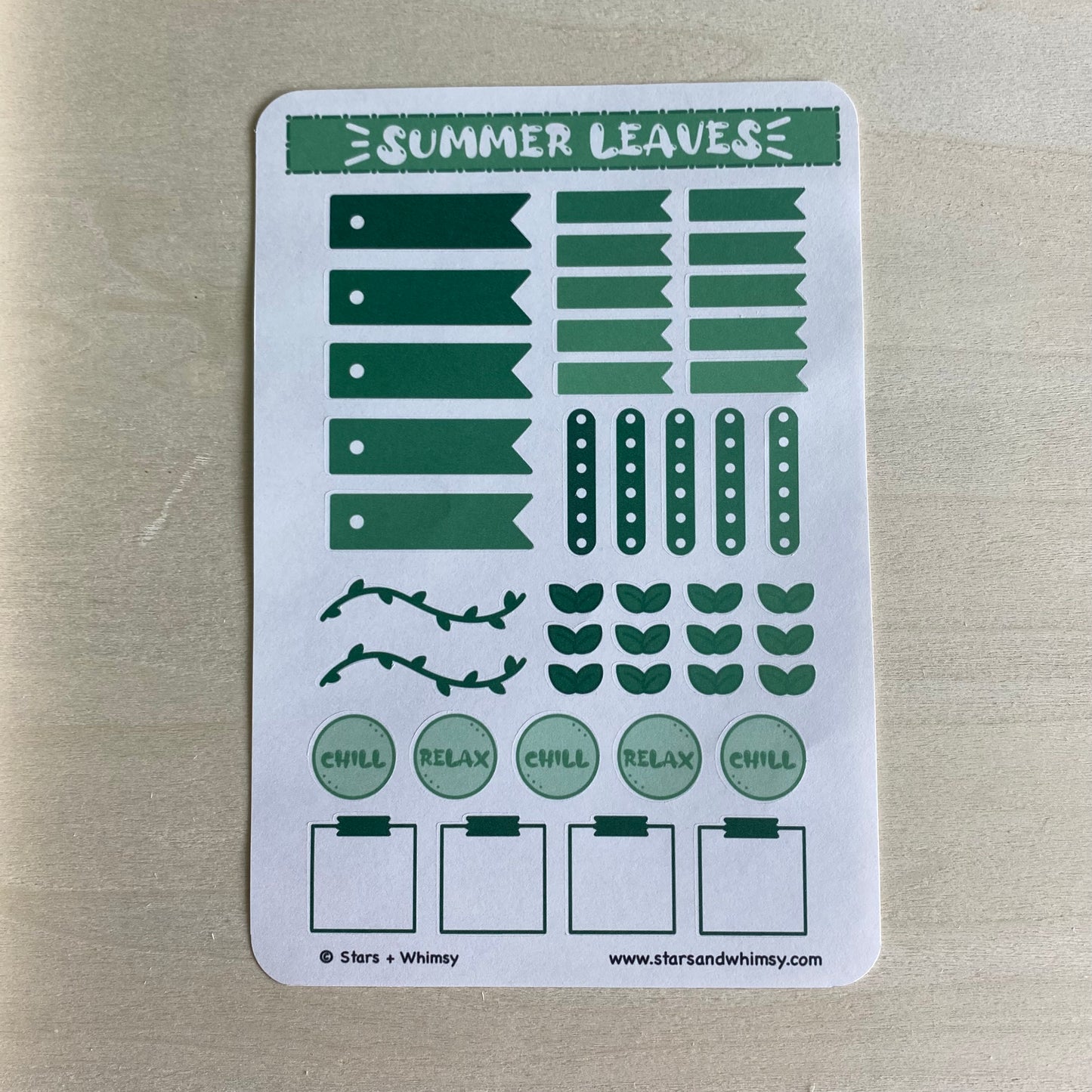 Summer Planner Sticker Sheet