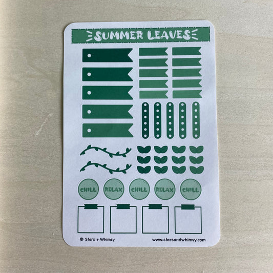 Summer Planner Sticker Sheet