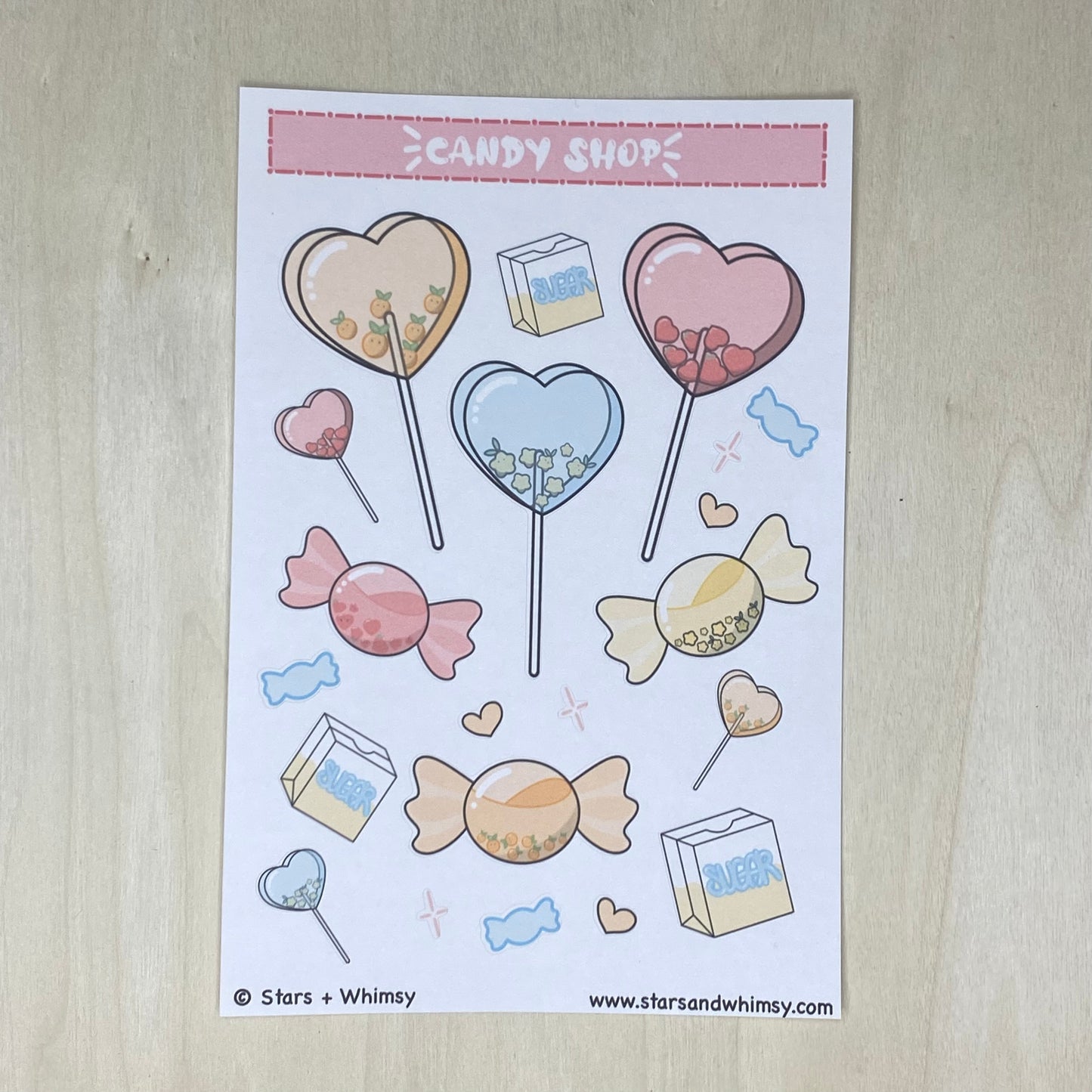 Candy Shop Sticker Sheet