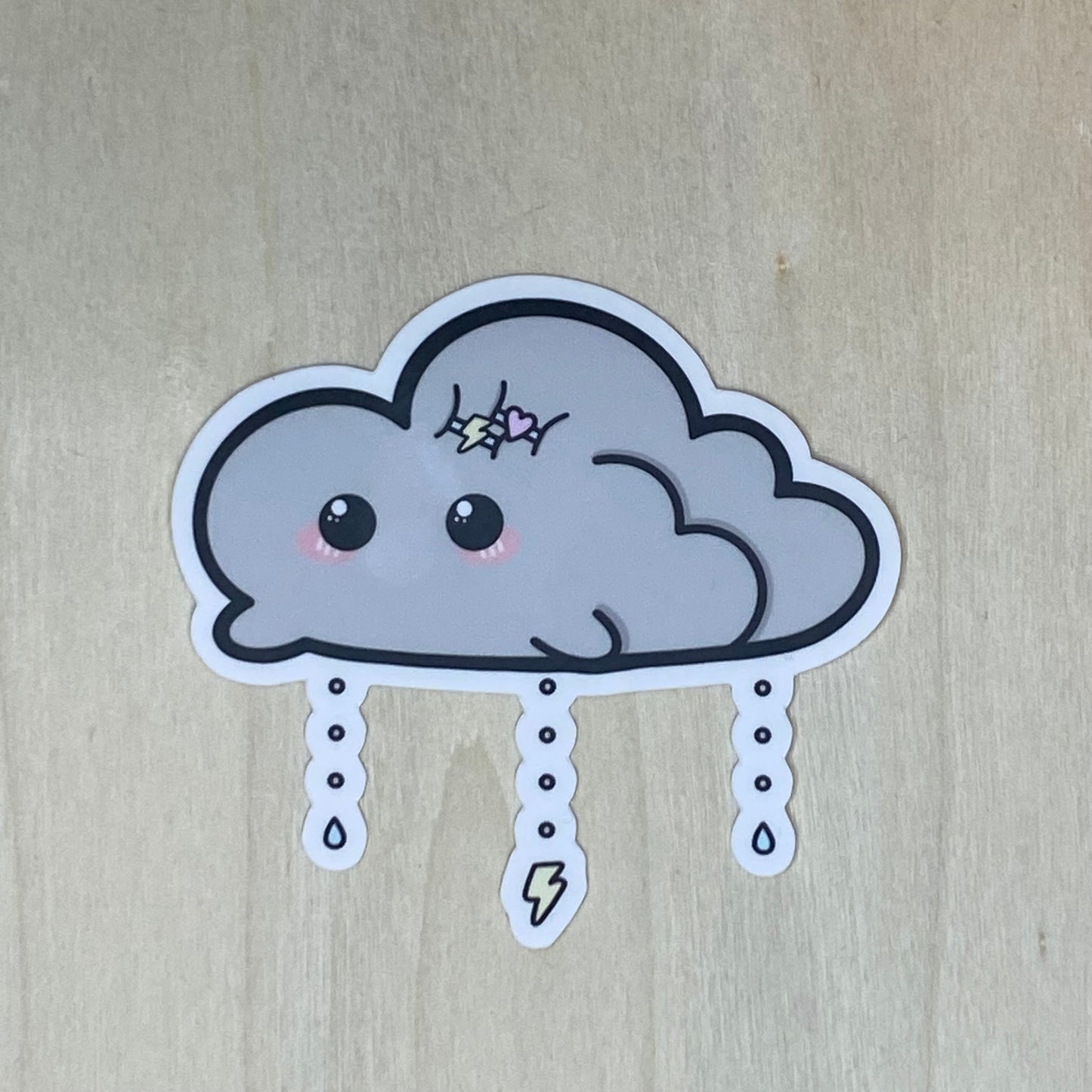 More Clouds, Less Sun Sticker - Stormy